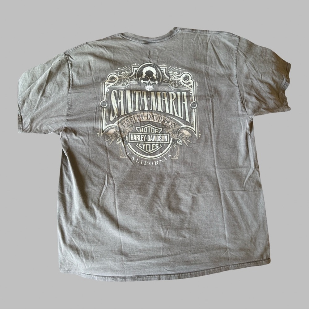 HARLEY DAVIDSON Men’s Gray Pocket Tee
